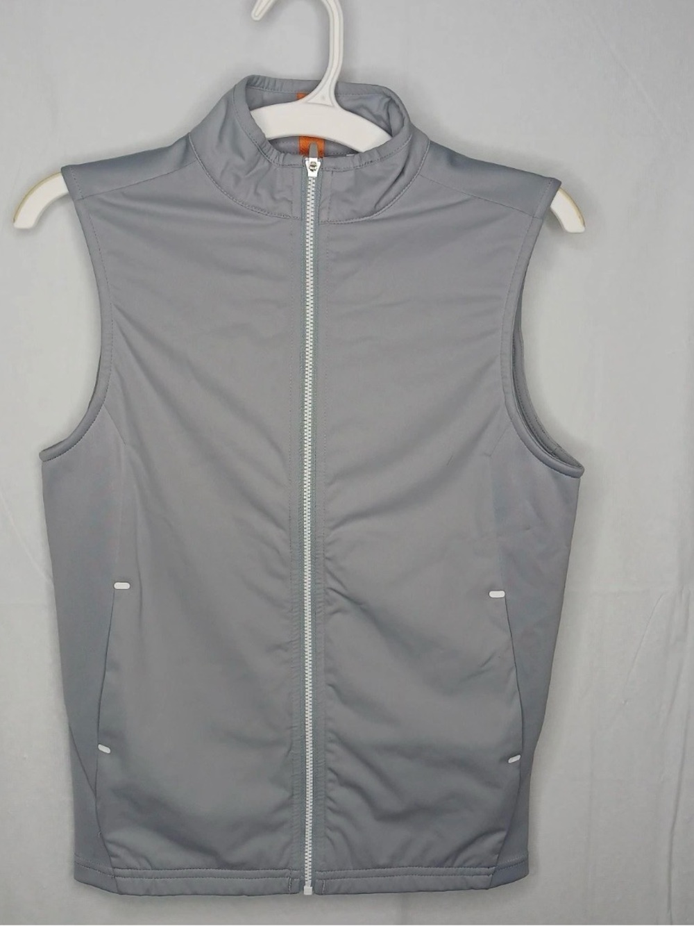 Peter Millar Boys Hyperlight Fuse Gray Full Zip Vest Size L